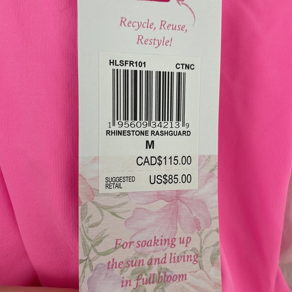 loveshackfancy RHINESTONE LONG SLEEVE RASHGUARD - Picture 4 of 4